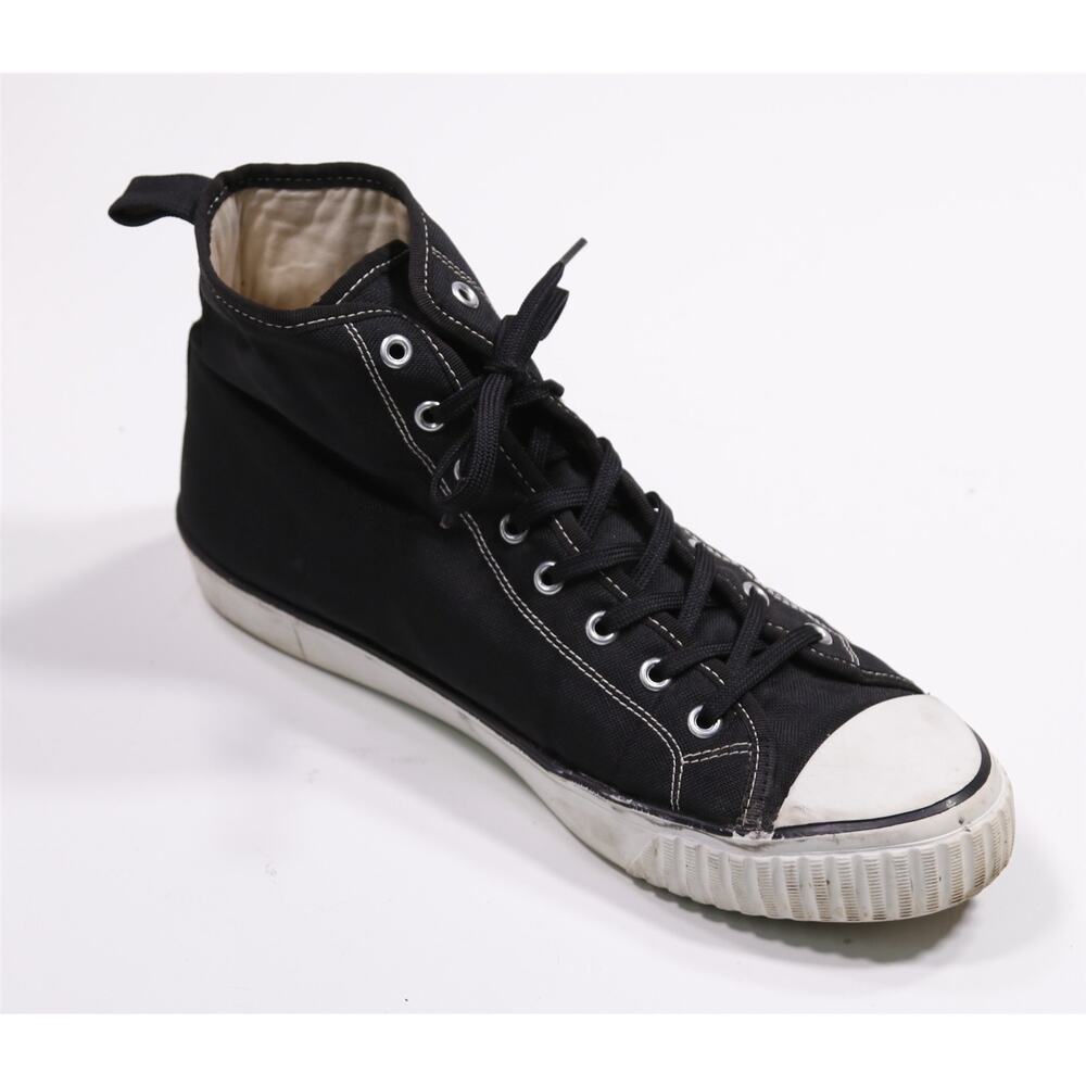 Karl Lagerfeld Mens Black White High Top Sneakers Eu 44 - US 11 - Picture 7 of 10